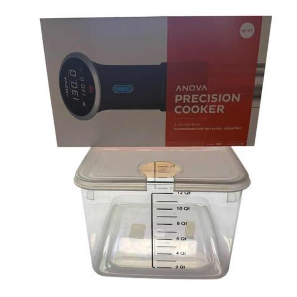 BRAND NEW Anova Precision Cooker 900W Wi-Fi Sous Vide + 12 Qt Container